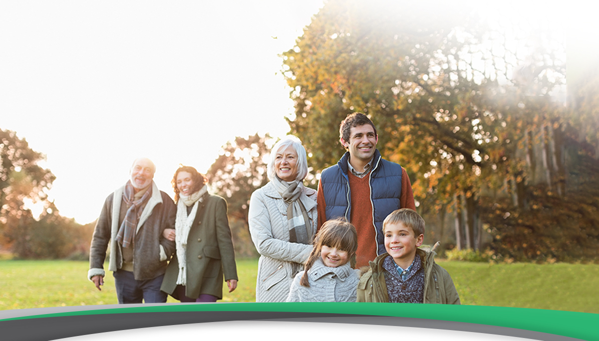 feature image: family walking outdoors